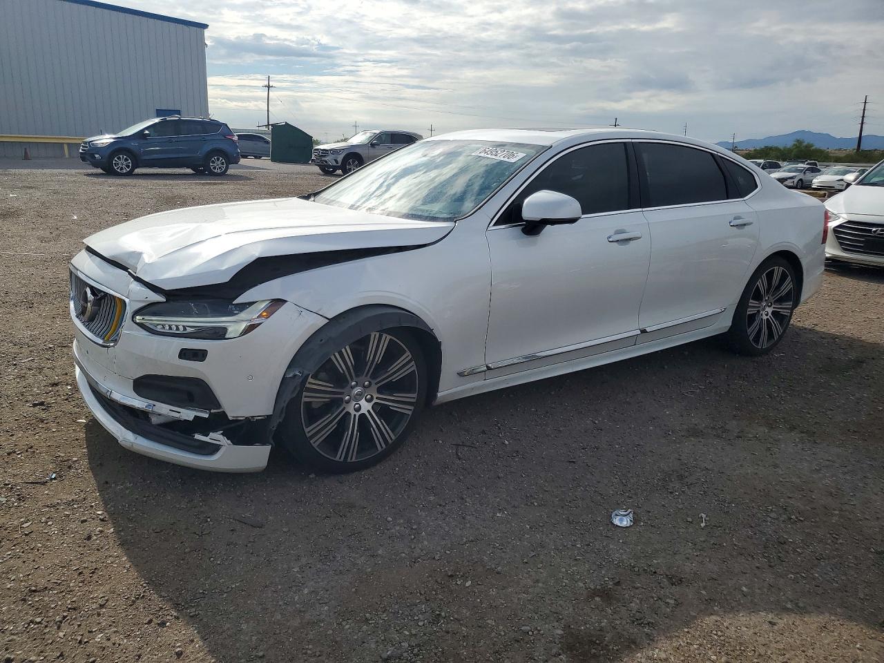 2021 Volvo S90 VIN LVYA22MLXMP220153 — COPART salvage auction photo