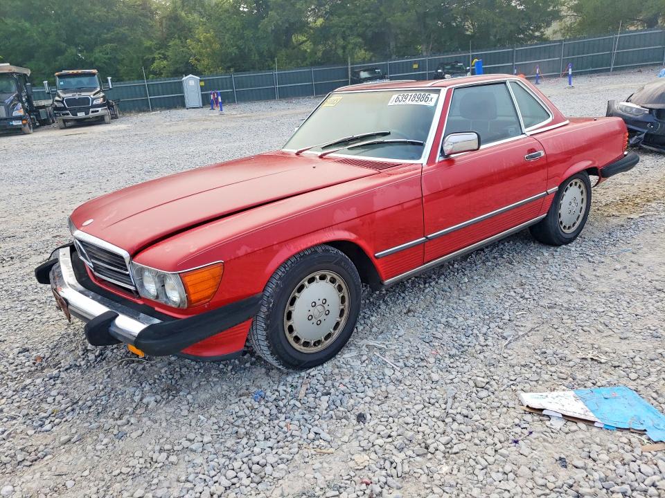 1986 Mercedes-benz 560 VIN WDBBA48D9GA044263 COPART salvage auction — MINOR DENT/SCRATCHES, TN - CERTIFICATE OF TITLE, sold $11,000 on 2026-08-11 (photo 1)