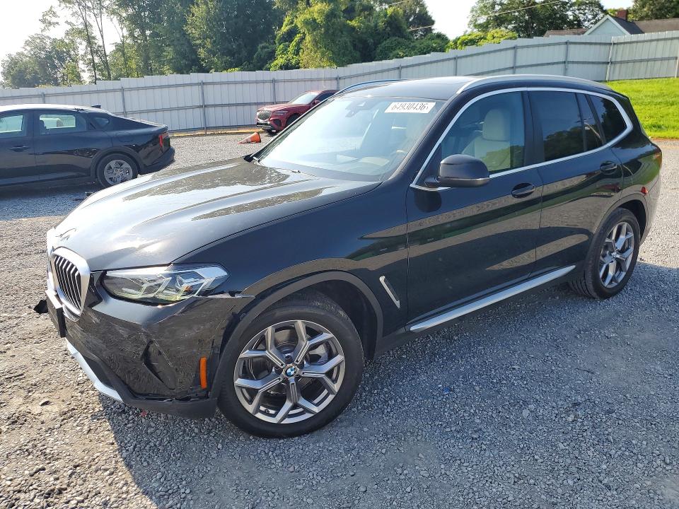2023 BMW X3 VIN 5UX43DP07P9T08258 — COPART salvage auction photo