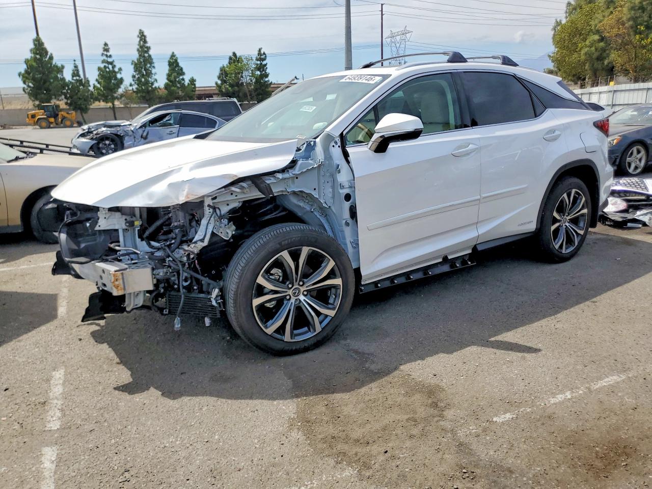 2022 Lexus RX 450h VIN 2T2HGMDA7NC085792 — COPART salvage auction photo