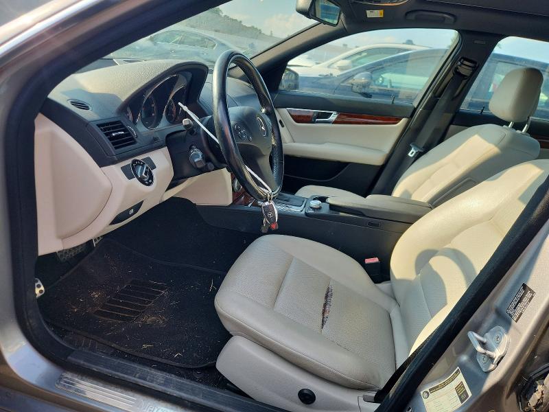 2010 Mercedes-benz C class VIN WDDGF8BB2AR128057 COPART salvage auction — MECHANICAL, CT - CERTIFICATE OF TITLE, sold $550 on 2026-08-24 (photo 7)
