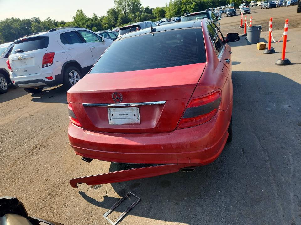 2008 Mercedes-benz C class VIN WDDGF81X58F156542 COPART salvage auction — REAR END, CT - CERT OF TITLE-SALVAGE, sold $525 on 2026-08-14 (photo 6)