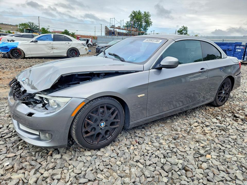 2013 BMW 3er VIN WBADW7C52DE731552 COPART salvage auction — FRONT END, Ny - Mv-907A Salvage Certificate, sold $475 on 2026-08-13 (photo 1)