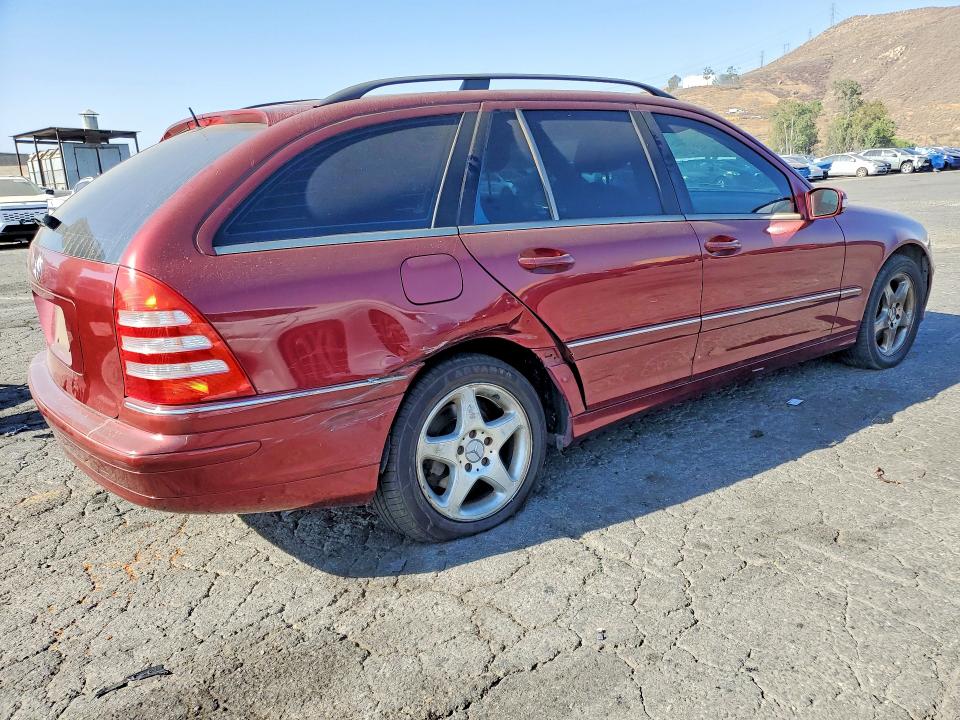 2002 Mercedes-benz C class VIN WDBRH64J32F116944 COPART salvage auction — REAR END, CA - SALVAGE CERTIFICATE, sold $275 on 2026-08-10 (photo 3)