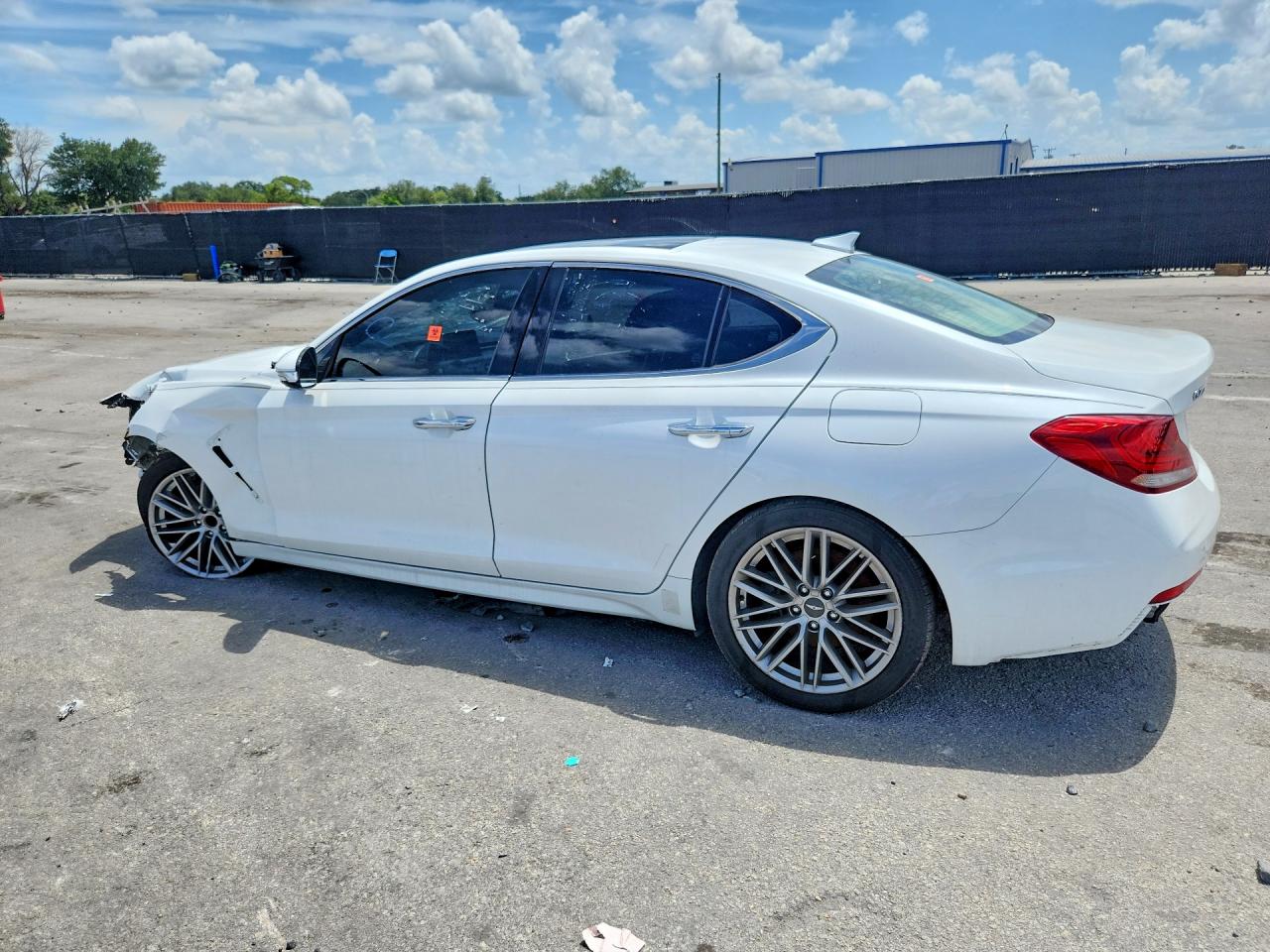 2021 Genesis G70 VIN KMTG34LA3MU067208 COPART salvage auction — Front End, FL - CERTIFICATE OF TITLE, sold $6,500 on 2026-09-17 (photo 2)