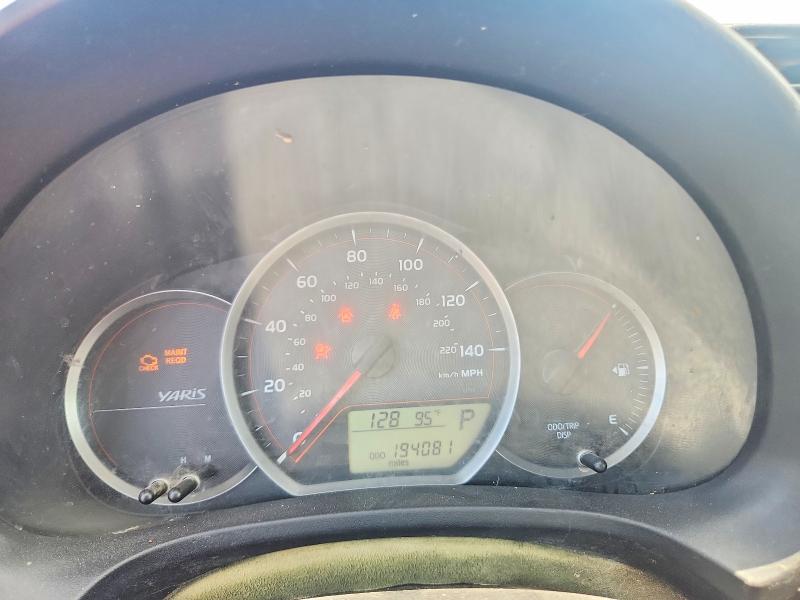 2012 Toyota Yaris VIN JTDJTUD38CD511895 COPART salvage auction — SIDE, KS - CERT OF TITLE-SALVAGE, sold $550 on 2026-09-08 (photo 9)