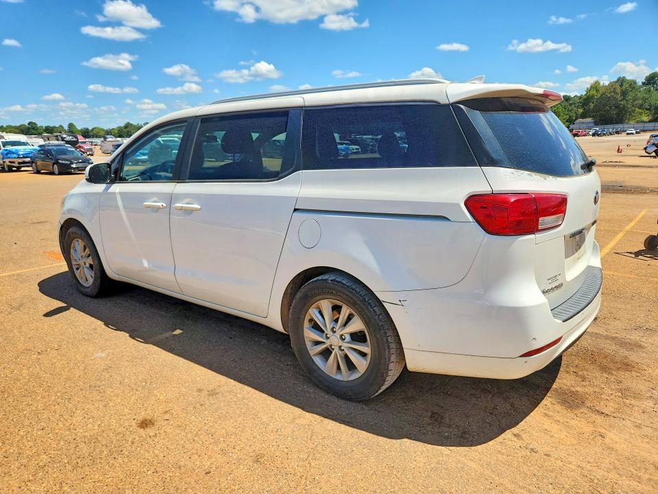 2015 Kia Sedona VIN KNDMB5C11F6021328 COPART salvage auction — FRONT END, Tx - Certificate Of Title, sold $750 on 2026-09-18 (photo 2)