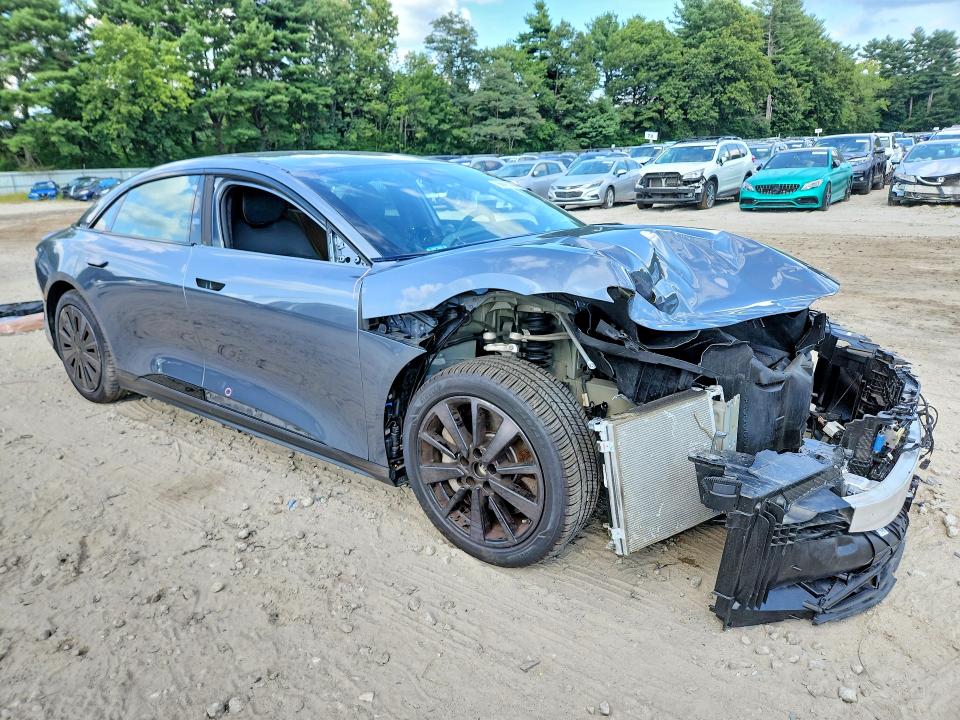 2025 Lucid Air VIN 50EA1TEAXSA006174 COPART salvage auction — FRONT END, Ma - Cert Of Title-Salvage, sold $9,500 on 2026-10-01 (photo 4)
