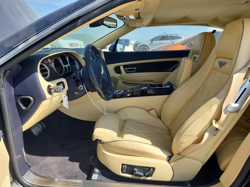 2008 Bentley Continental VIN SCBDR33W88C058265 COPART salvage auction — Burn Interior, Tx - Salvage Vehicle Title, sold $9,600 on 2026-08-27 (photo 7)
