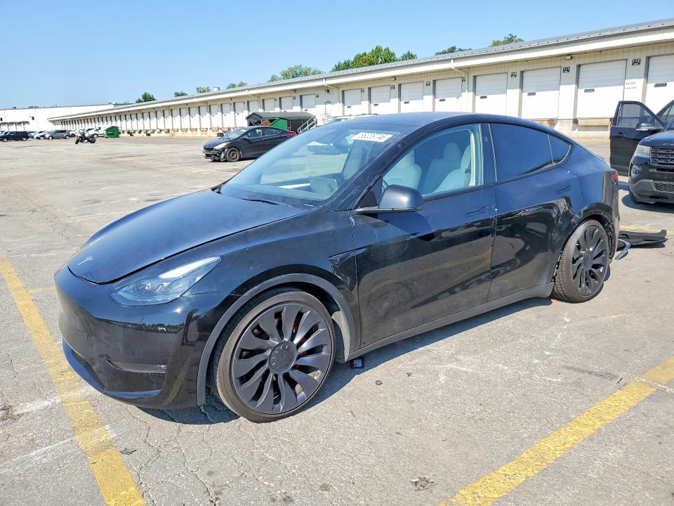 2023 Tesla Model y VIN 7SAYGDEF7PF846739 COPART salvage auction — SIDE, Md - Certificate Of Title (P), sold $4,150 on 2026-09-08 (photo 1)