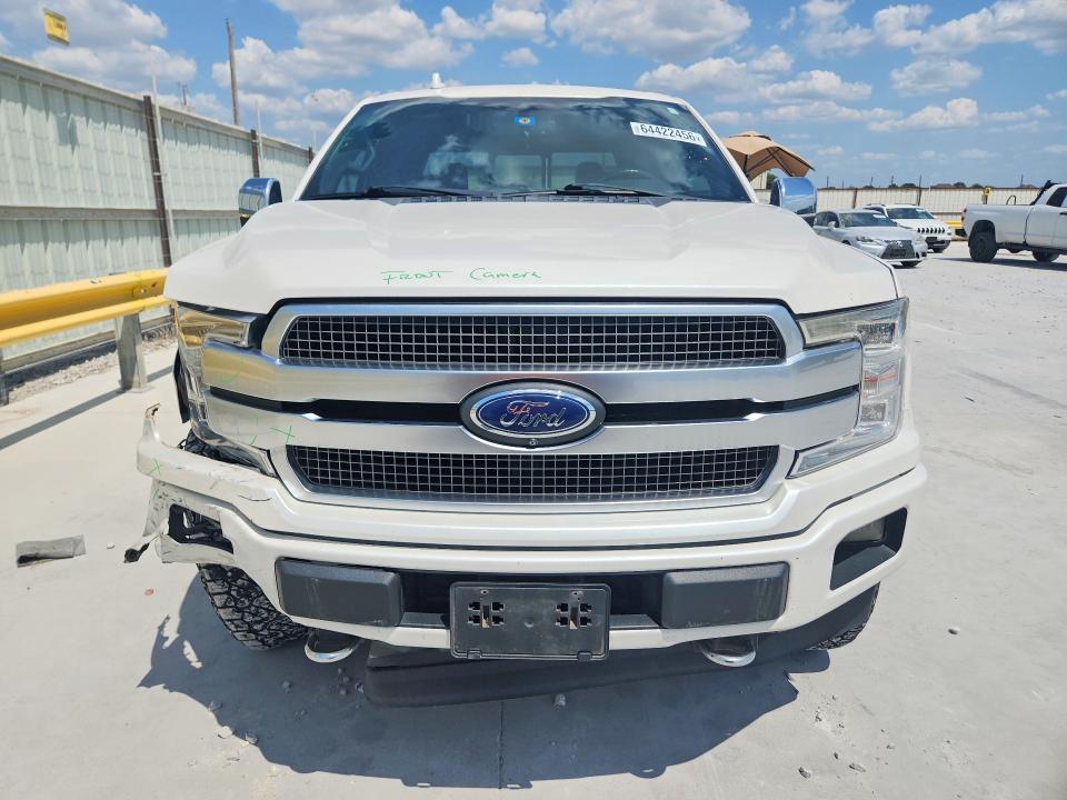 2018 Ford F-150 VIN 1FTEW1EG1JFB44123 COPART salvage auction — FRONT END, Tx - Salvage Vehicle Title, sold $14,300 on 2026-09-04 (photo 5)
