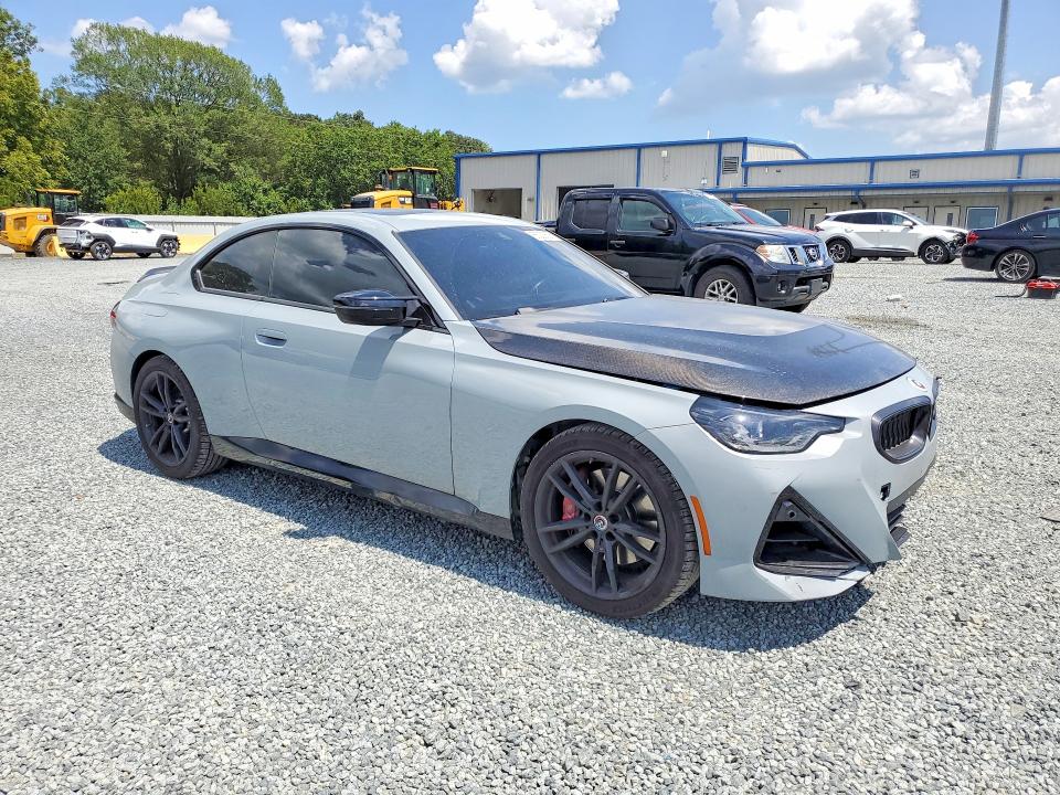2023 BMW 2er VIN 3MW53CM05P8D09565 COPART salvage auction — FRONT END, Tx - Dealer Only Clean Title (P), sold $19,400 on 2026-08-20 (photo 4)
