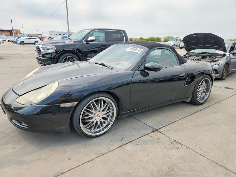 2002 Porsche Boxster VIN WP0CA29802U623306 COPART salvage auction — NORMAL WEAR, TX - CERT OF TITLE-REBUILT SALVAGE, sold $4,000 on 2026-09-03 (photo 1)