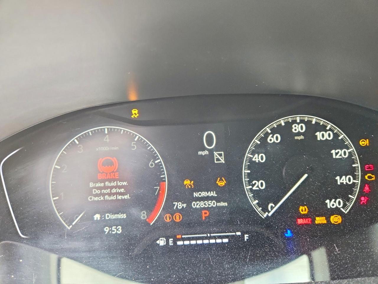 2023 Honda Civic VIN 2HGFE2F58PH532517 COPART salvage auction — Front End, NY - MV-907A SALVAGE CERTIFICATE, sold $2,500 on 2026-09-26 (photo 9)