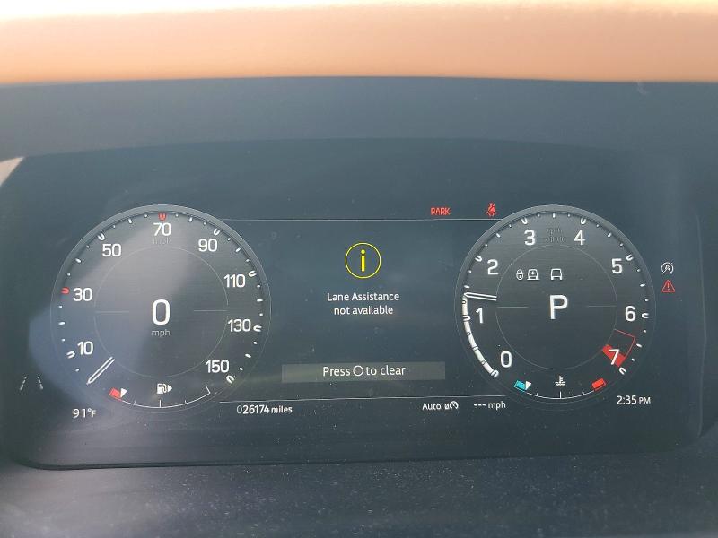 2023 Land rover Defender VIN SALEWEEE5P2175812 COPART salvage auction — REAR END, Ny - Mv-907A Salvage Certificate, sold $45,500 on 2026-08-28 (photo 9)