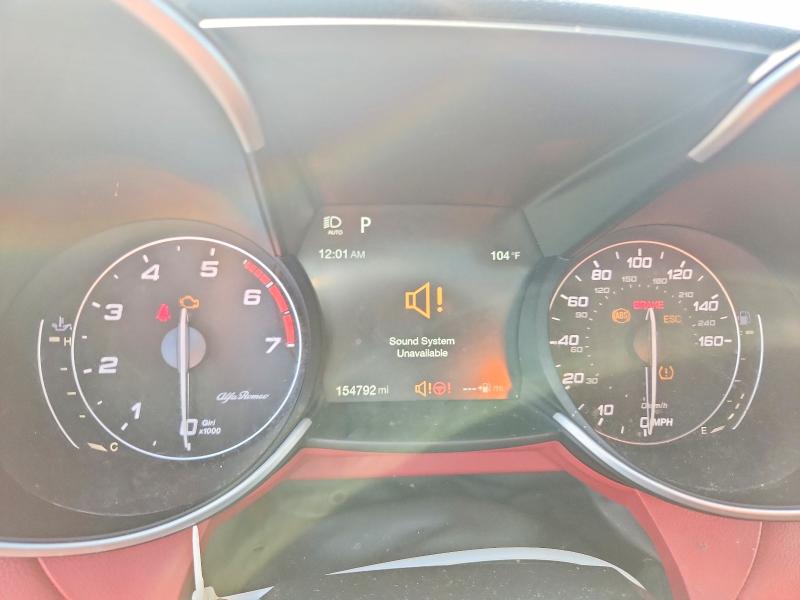2018 Alfa romeo Giulia VIN ZARFAEBN2J7590021 COPART salvage auction — FRONT END, Fl - Certificate Of Title (P), sold $3,550 on 2026-09-14 (photo 9)
