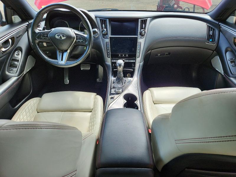 2020 Infiniti Q50 VIN JN1FV7AP4LM630412 COPART salvage auction — WATER/FLOOD, Ny - Mv907A-Flood Salvage, sold $8,500 on 2026-09-03 (photo 8)