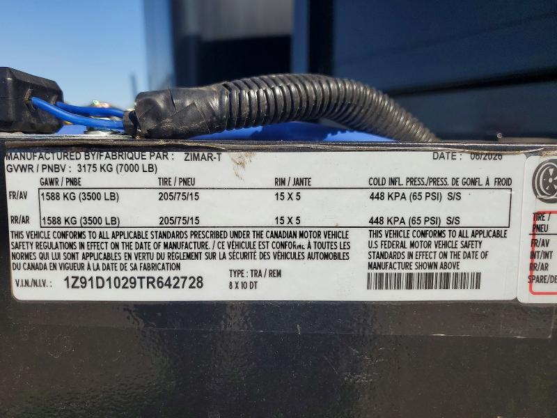 2026 Unknown VIN 1Z91D1029TR642728 COPART salvage auction — NORMAL WEAR, TN - DIS/DLR/EXP ONLY CLEAN TITLE (P), sold $5,500 on 2026-09-22 (photo 8)