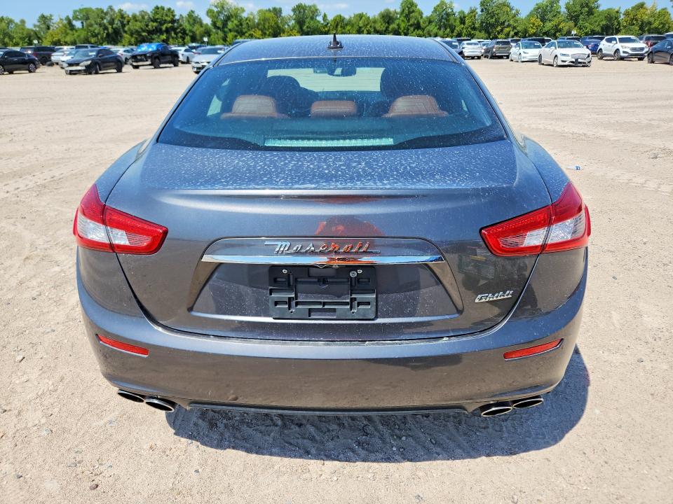 2017 Maserati Ghibli VIN ZAM57XSA9H1206127 COPART salvage auction — VANDALISM, Tx - Cert Of Title-Rebuilt Salvage (P), sold $29,750 on 2026-10-02 (photo 6)