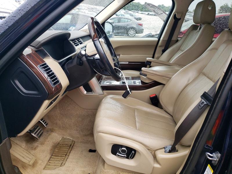 2016 Land rover RANGE ROVER VIN SALGS2EF3GA281547 COPART salvage auction — FRONT END, Ma - Cert Of Title-Reconstrctd Coll, sold $4,300 on 2026-09-09 (photo 7)