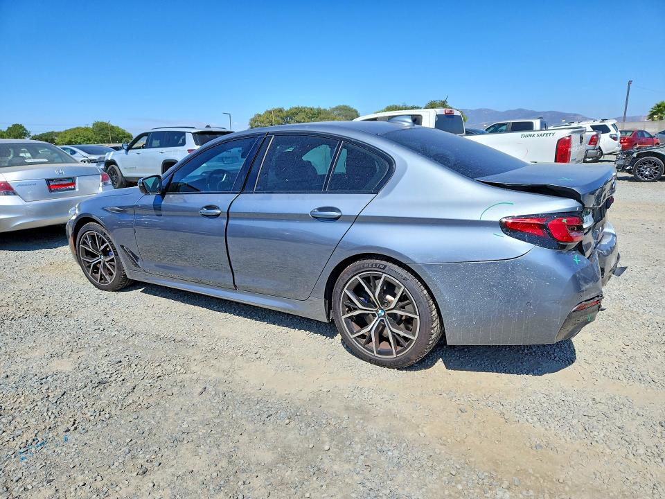 2021 BMW 5er VIN WBA53BJ07MWX29748 COPART salvage auction — REAR END, Ca - Salvage Certificate, sold $20,700 on 2026-09-01 (photo 2)