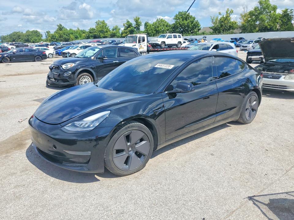 2021 Tesla Model 3 VIN 5YJ3E1EB1MF848930 — COPART salvage auction photo