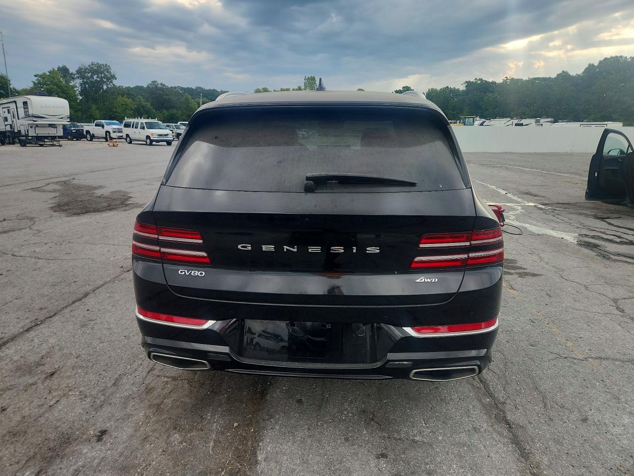 2024 Genesis Gv80 VIN KMUHBDSB8RU198199 COPART salvage auction — Side, MO - SALVAGE CERTIFICATE OF TITLE, sold $12,800 on 2026-08-27 (photo 6)