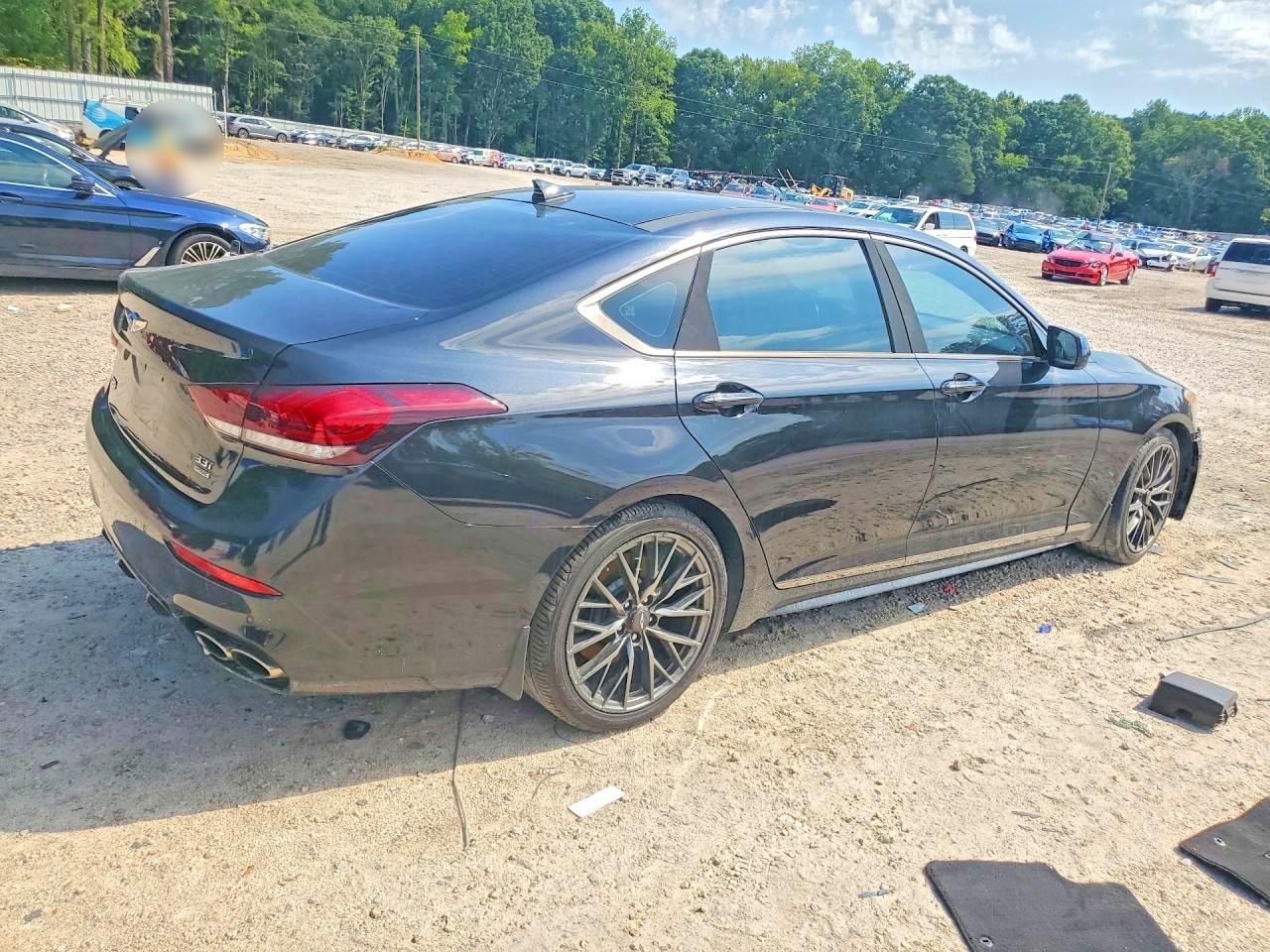 2018 Genesis G80 VIN KMHGN4JB9JU241309 COPART salvage auction — Mechanical, VA - DEALER ONLY CLEAN TITLE, sold $6,100 on 2026-09-09 (photo 3)