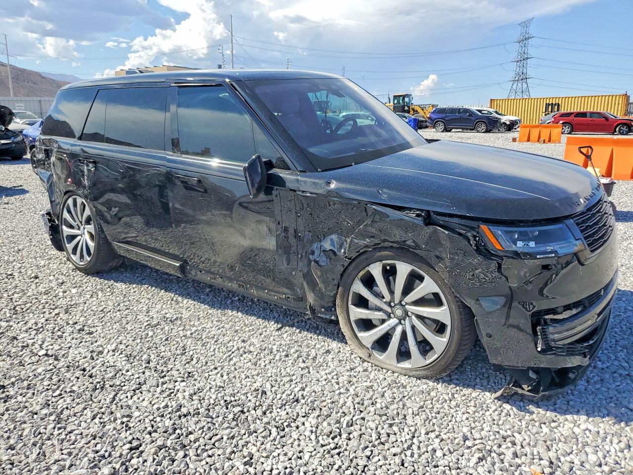 2023 Land Rover Range Rover VIN SALKPBE73PA011738 COPART salvage auction — Front End, Sc - Salvage Title, sold $38,500 on 2026-09-16 (photo 4)