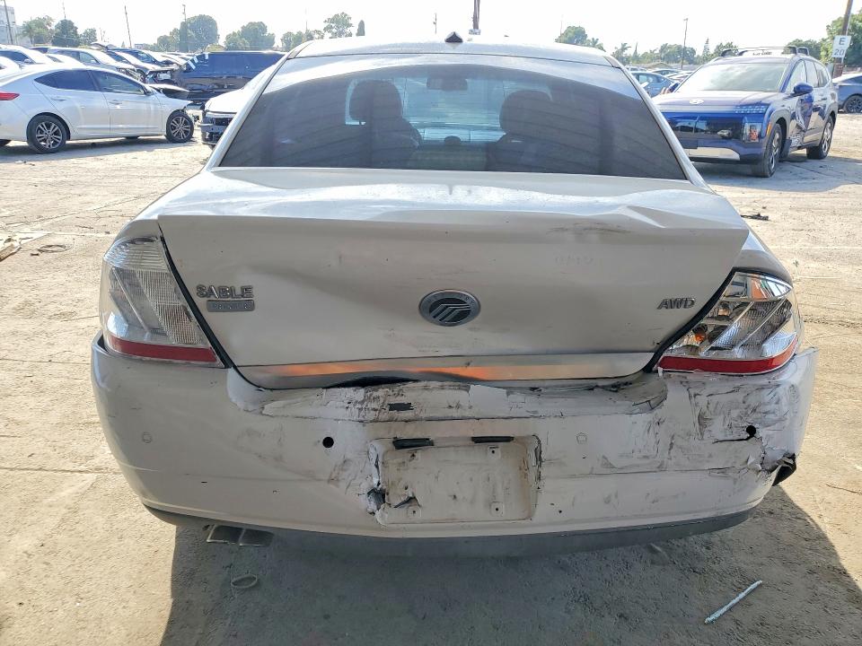 2008 Mercury Sable VIN 1MEHM43WX8G616224 COPART salvage auction — FRONT END, Ca - Salvage Certificate, sold $250 on 2026-09-14 (photo 6)