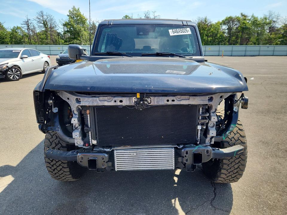 2023 Ford Bronco VIN 1FMDE5BH5PLB83726 COPART salvage auction — FRONT END, Ny - Mv-907A Salvage Certificate, sold $10,300 on 2026-09-18 (photo 5)