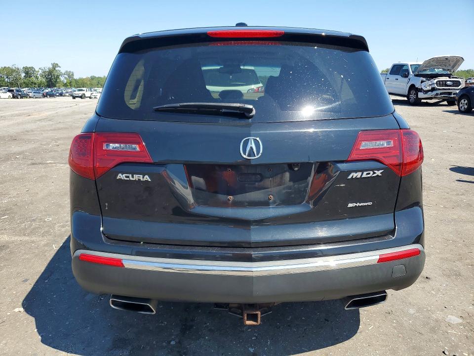 2011 Acura Mdx VIN 2HNYD2H68BH541527 COPART salvage auction — REAR END, Va - Cert Of Title - Salvage, sold $325 on 2026-09-02 (photo 6)