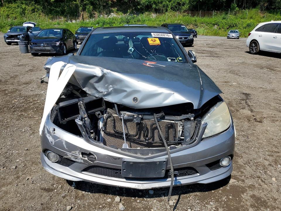 2009 Mercedes-benz C class VIN WDDGF81X79F223580 COPART salvage auction — FRONT END, NY - MV-907A SALVAGE CERTIFICATE, sold $500 on 2026-08-13 (photo 5)