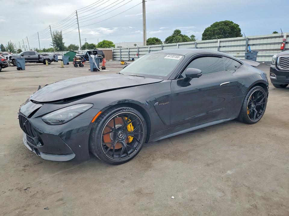 2025 Mercedes-benz AMG GT VIN W1KRJ7JB1SF005386 COPART salvage auction — MECHANICAL, Salvage Title, sold $48,250 on 2026-08-24 (photo 1)