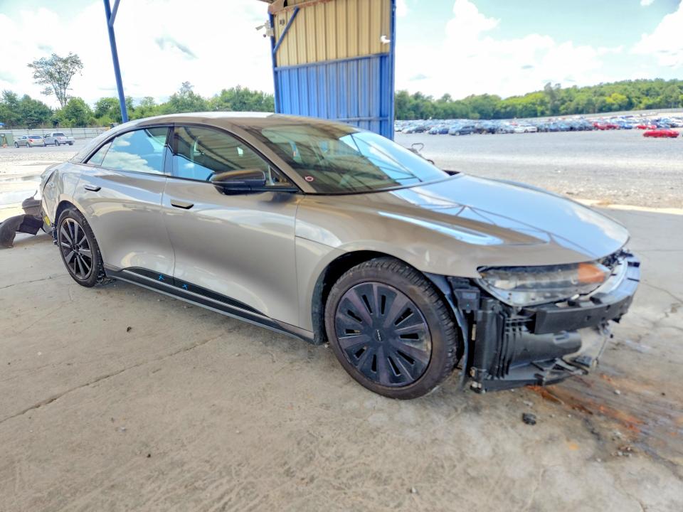 2025 Lucid Air VIN 50EA1PGA9SA006073 COPART salvage auction — ROLLOVER, Ga - Cert Of Title-Salvage, sold $10,600 on 2026-09-10 (photo 4)