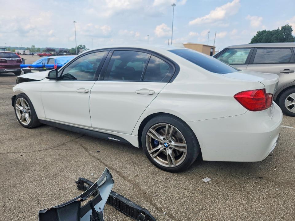 2014 BMW 3er VIN WBA3B9G53ENR92638 COPART salvage auction — FRONT END, Oh - Cert Of Title-Salvage, sold $1,550 on 2026-08-19 (photo 2)