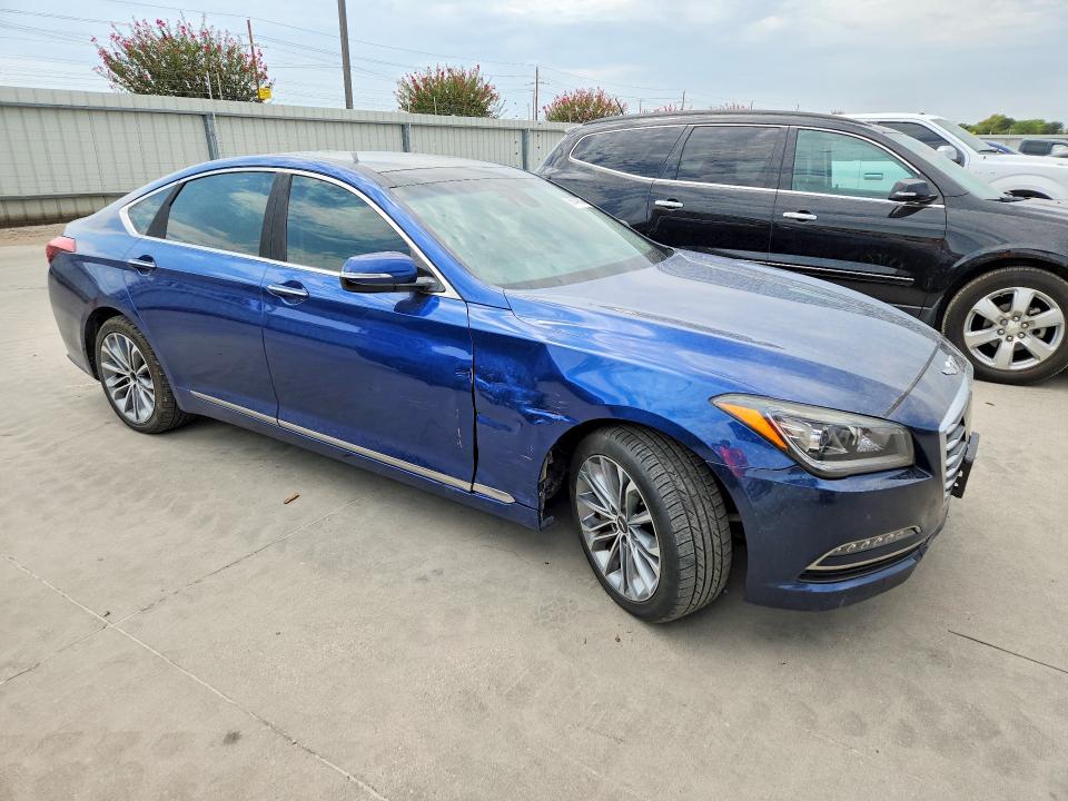 2017 Genesis G80 VIN KMHGN4JE0HU171039 COPART salvage auction — SIDE, Tx - Cert Of Title-Rebuilt Salvage, sold $4,600 on 2026-09-14 (photo 4)