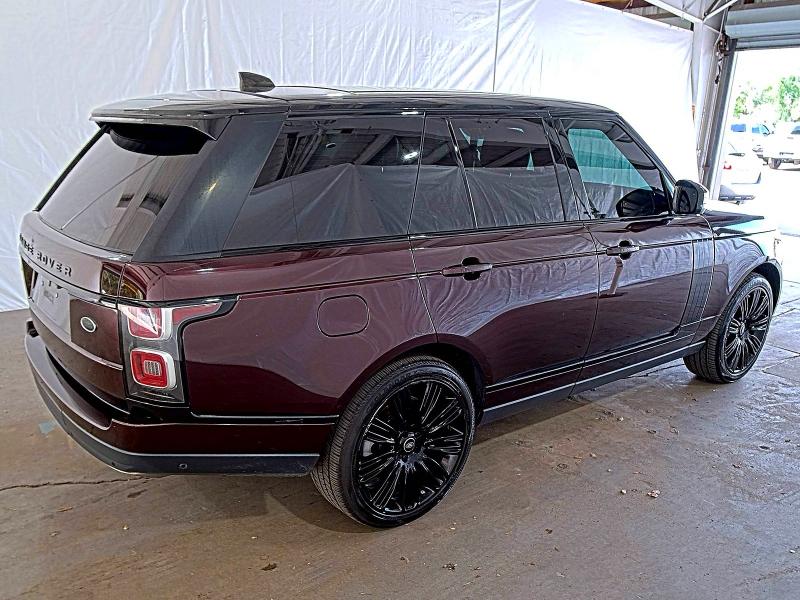 2018 Land rover RANGE ROVER VIN SALGS2SV6JA387736 COPART salvage auction — NORMAL WEAR, Fl - Certificate Of Title (P), sold $8,300 on 2026-08-19 (photo 4)