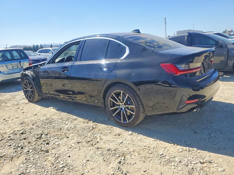 2020 BMW 3er VIN WBA5R1C02LFH37683 COPART salvage auction — FRONT END, Ca - Salvage Certificate, sold $9,700 on 2026-08-11 (photo 2)