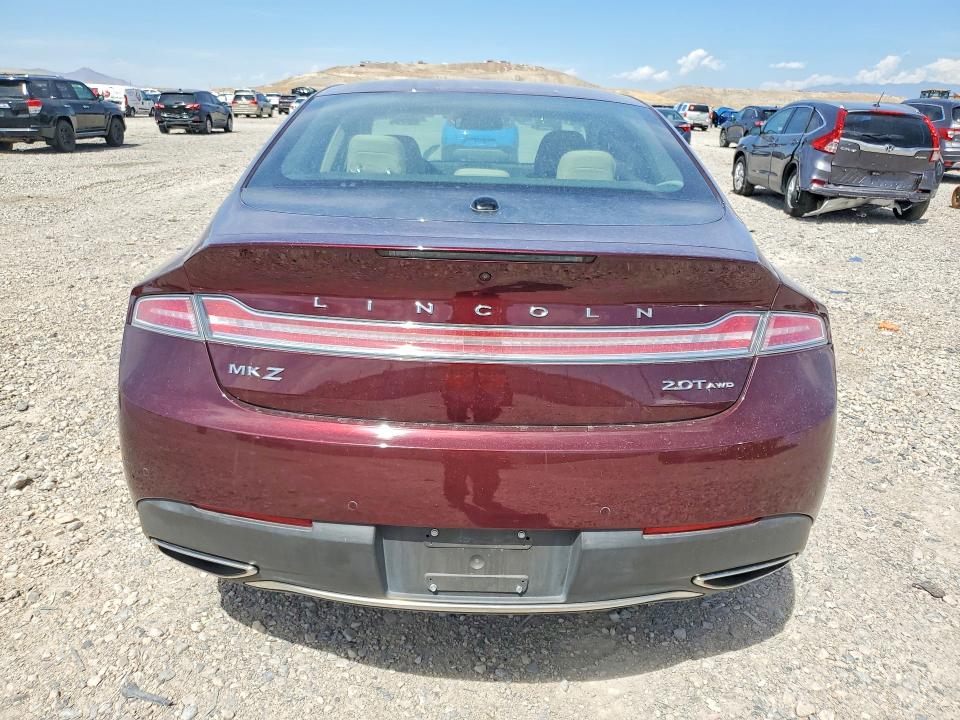 2017 Lincoln Mkz VIN 3LN6L5F98HR627766 COPART salvage auction — MINOR DENT/SCRATCHES, Ut - Cert Of Title-Rebuilt/Restored, sold $4,550 on 2026-09-10 (photo 6)