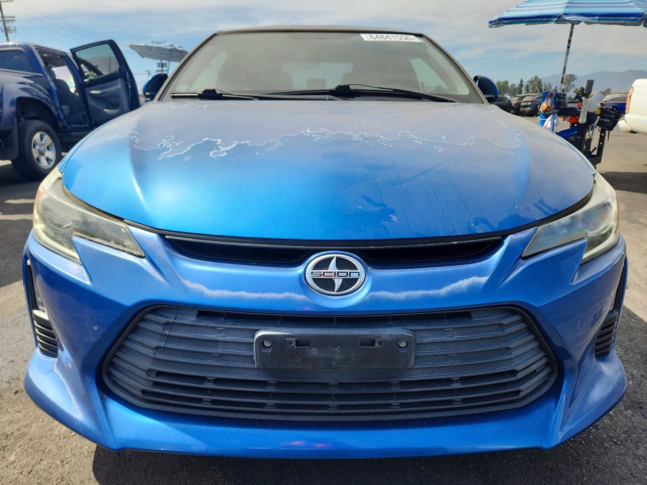 2014 Scion tC VIN JTKJF5C75E3076434 COPART salvage auction — Side, Sc - Salvage Title, sold $1,500 on 2026-09-16 (photo 5)