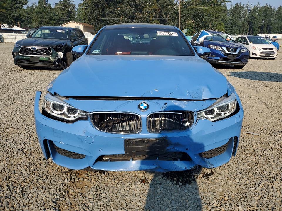 2015 BMW M3 VIN WBS3C9C54FP803130 COPART salvage auction — FRONT END, Wa - Bill Of Sale, sold $26,000 on 2026-08-28 (photo 5)