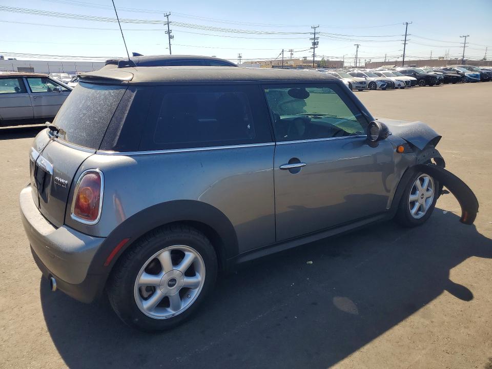 2010 Mini Cooper VIN WMWMF3C58ATZ66019 COPART salvage auction — FRONT END, Ca - Salvage Certificate, sold $225 on 2026-09-14 (photo 3)