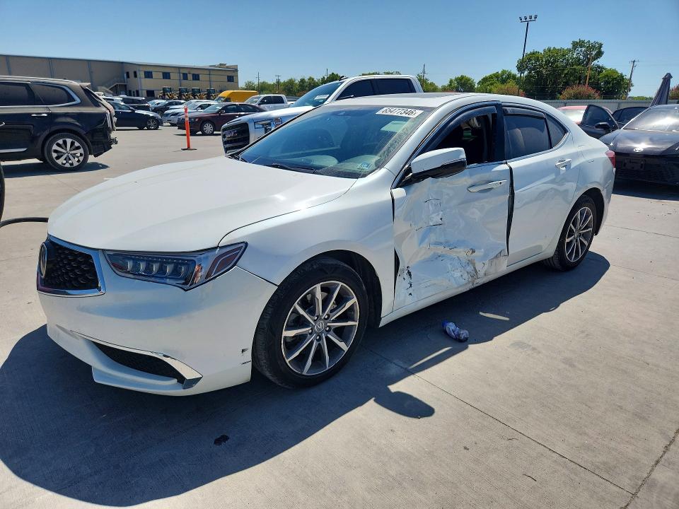 2018 Acura Tlx VIN 19UUB1F39JA002815 COPART salvage auction — SIDE, Tx - Salvage Vehicle Title, sold $3,600 on 2026-09-03 (photo 1)