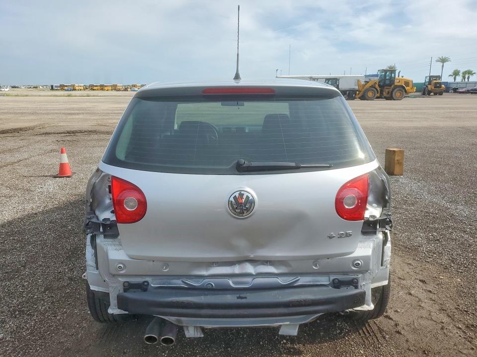 2008 Volkswagen Rabbit VIN WVWBB71K08W293662 COPART salvage auction — REAR END, FL - CERT OF TITLE SLVG REBUILDABLE, sold $575 on 2026-08-17 (photo 6)