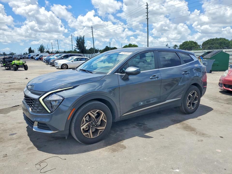 2023 Kia Sportage VIN KNDPU3AF0P7153048 COPART salvage auction — DAMAGE HISTORY, Ga - Certificate Of Title (P), sold $18,495 on 2026-08-22 (photo 1)