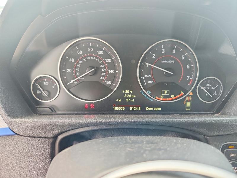 2014 BMW 3er VIN WBA3B9G53ENR92638 COPART salvage auction — FRONT END, Oh - Cert Of Title-Salvage, sold $1,550 on 2026-08-19 (photo 9)