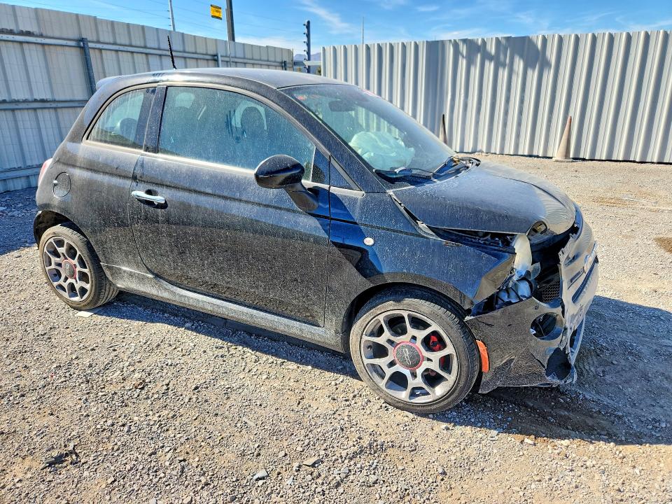 2015 Fiat 500 VIN 3C3CFFBR2FT642729 COPART salvage auction — FRONT END, Nv - Salvage Title, sold $400 on 2026-10-01 (photo 4)
