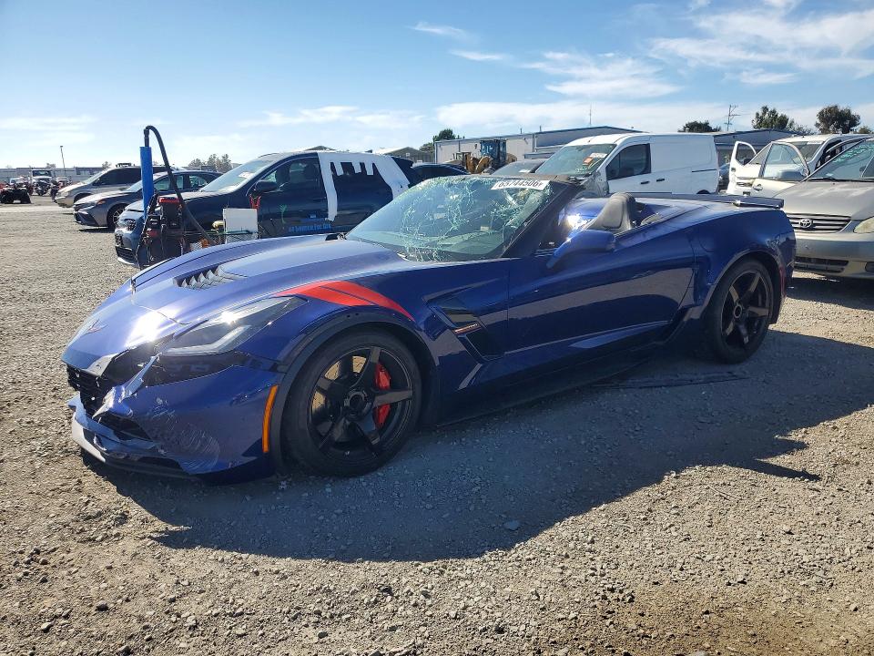 2018 Chevrolet Corvette VIN 1G1YX3D75J5104777 — COPART salvage auction photo