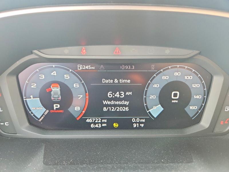 2021 Audi Q3 VIN WA1DECF3XM1031739 COPART salvage auction — SIDE, Salvage Title, sold $11,600 on 2026-08-18 (photo 9)